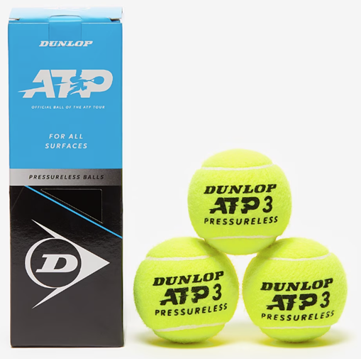 Pressureless tennis balls for ball machine practice showing durability and consistency