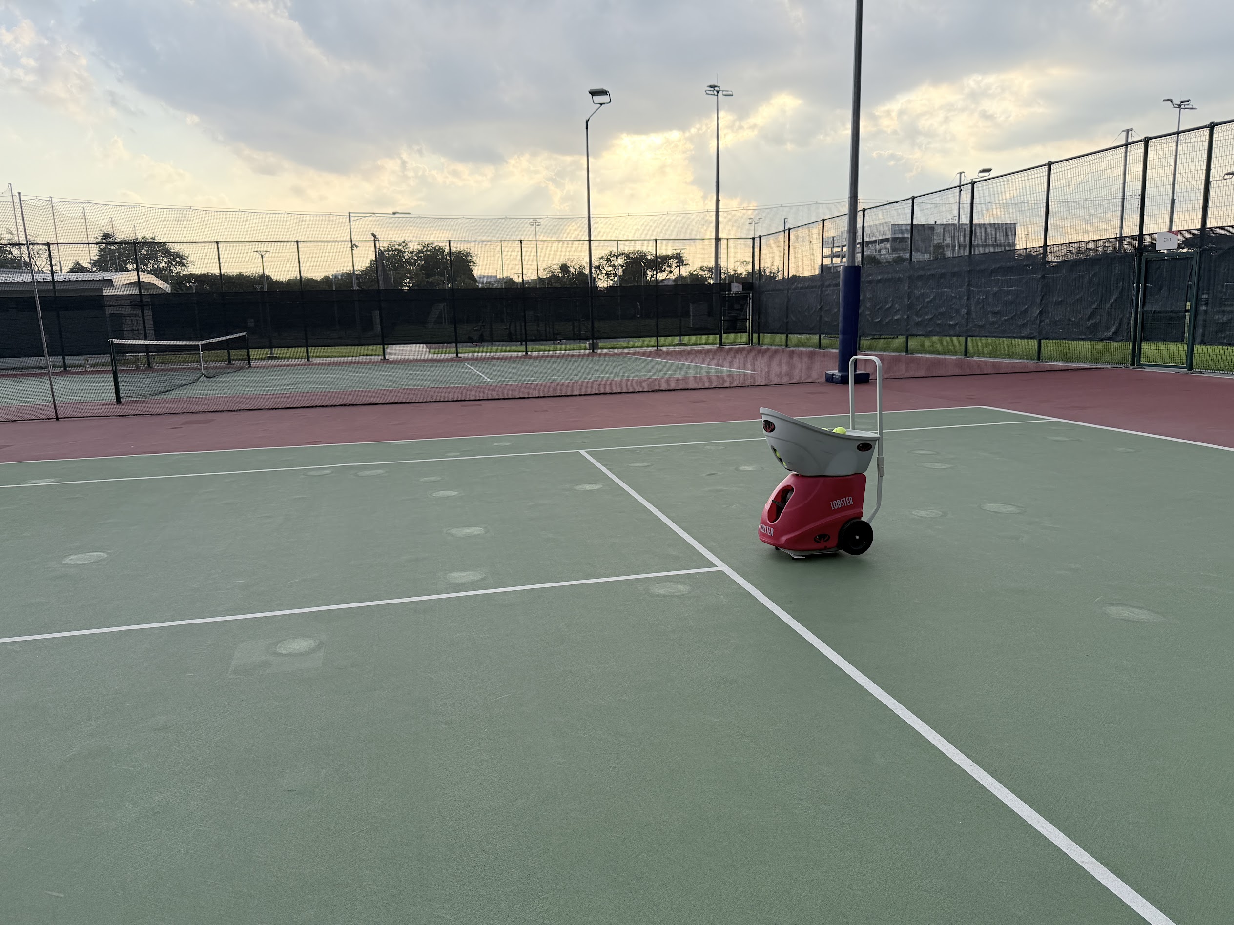 Tennis courts at ActiveSG Sport Village @ Jurong Town, home of our smart locker